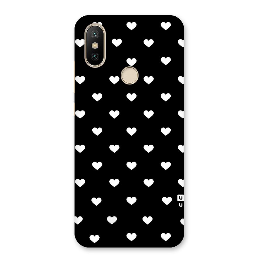 Seamless Hearts Pattern Back Case for Mi A2