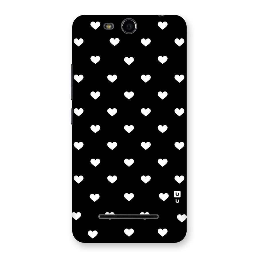 Seamless Hearts Pattern Back Case for Micromax Canvas Juice 3 Q392