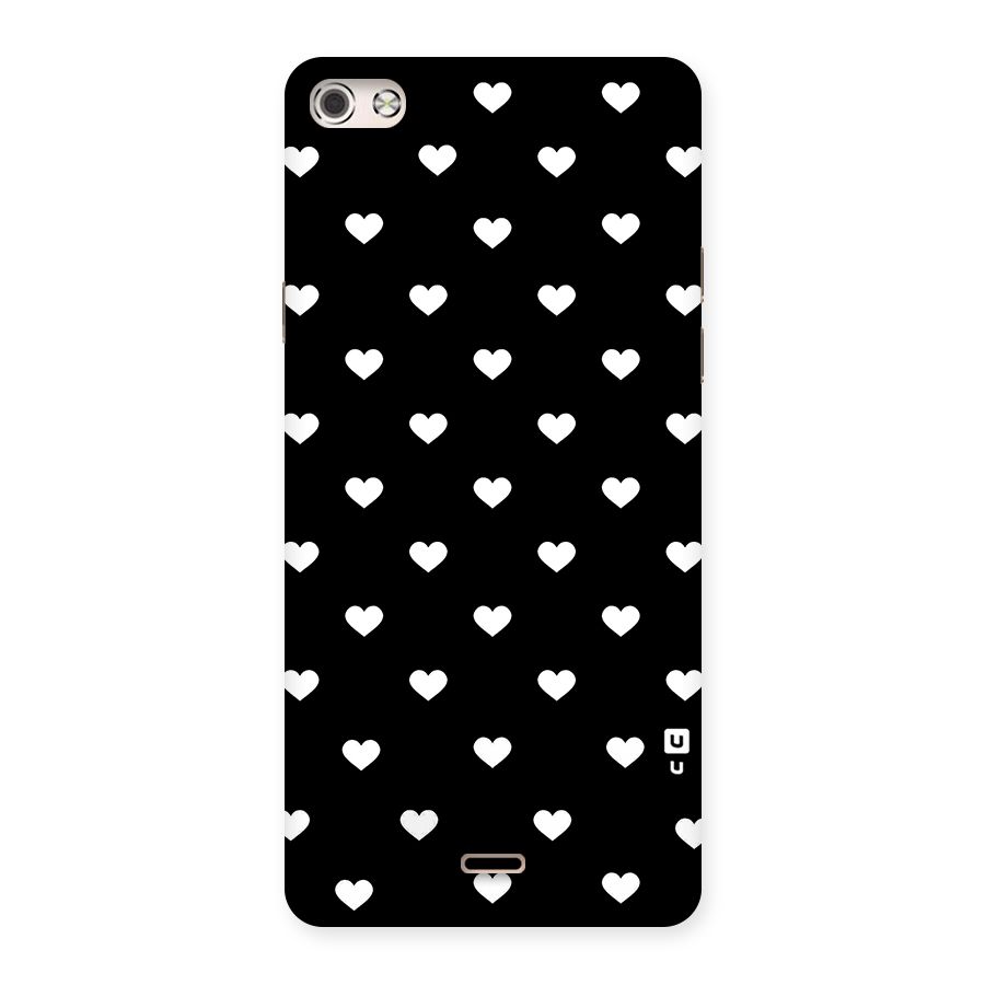 Seamless Hearts Pattern Back Case for Micromax Canvas Silver 5