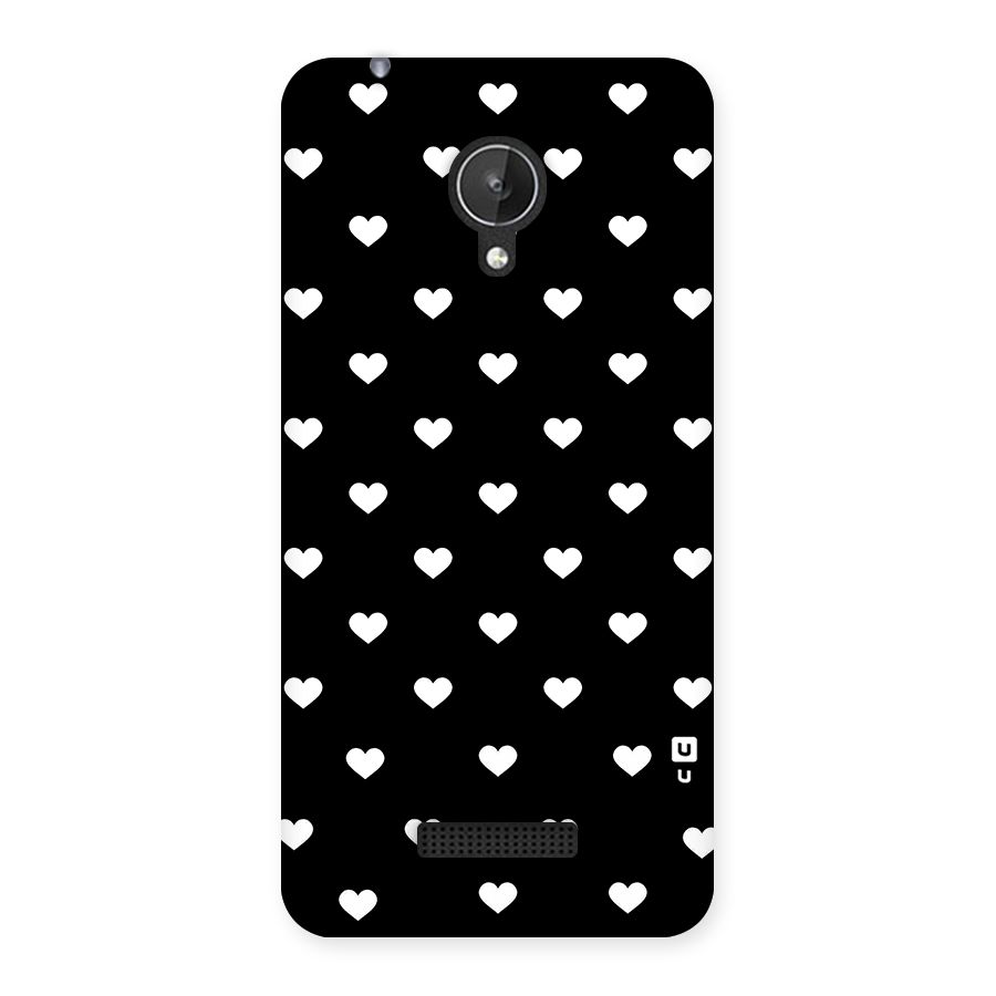 Seamless Hearts Pattern Back Case for Micromax Canvas Spark Q380