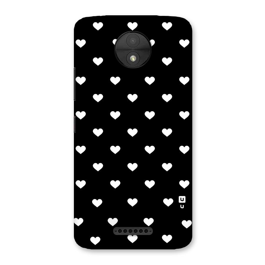 Seamless Hearts Pattern Back Case for Moto C