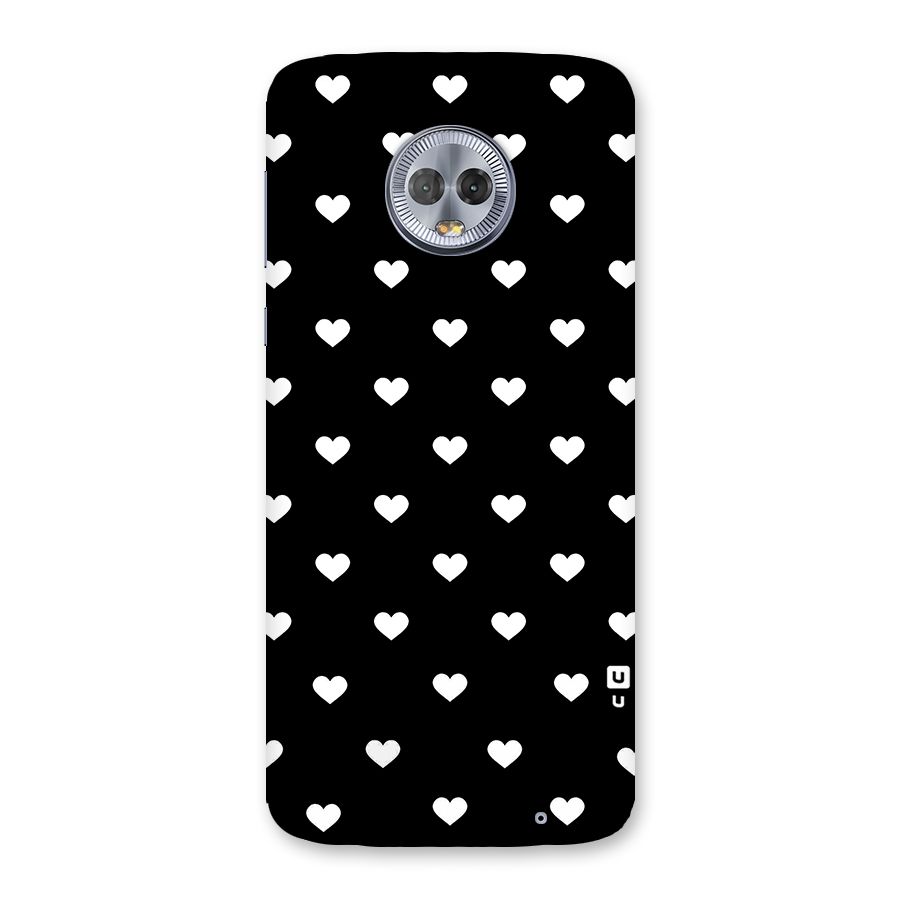Seamless Hearts Pattern Back Case for Moto G6 Plus