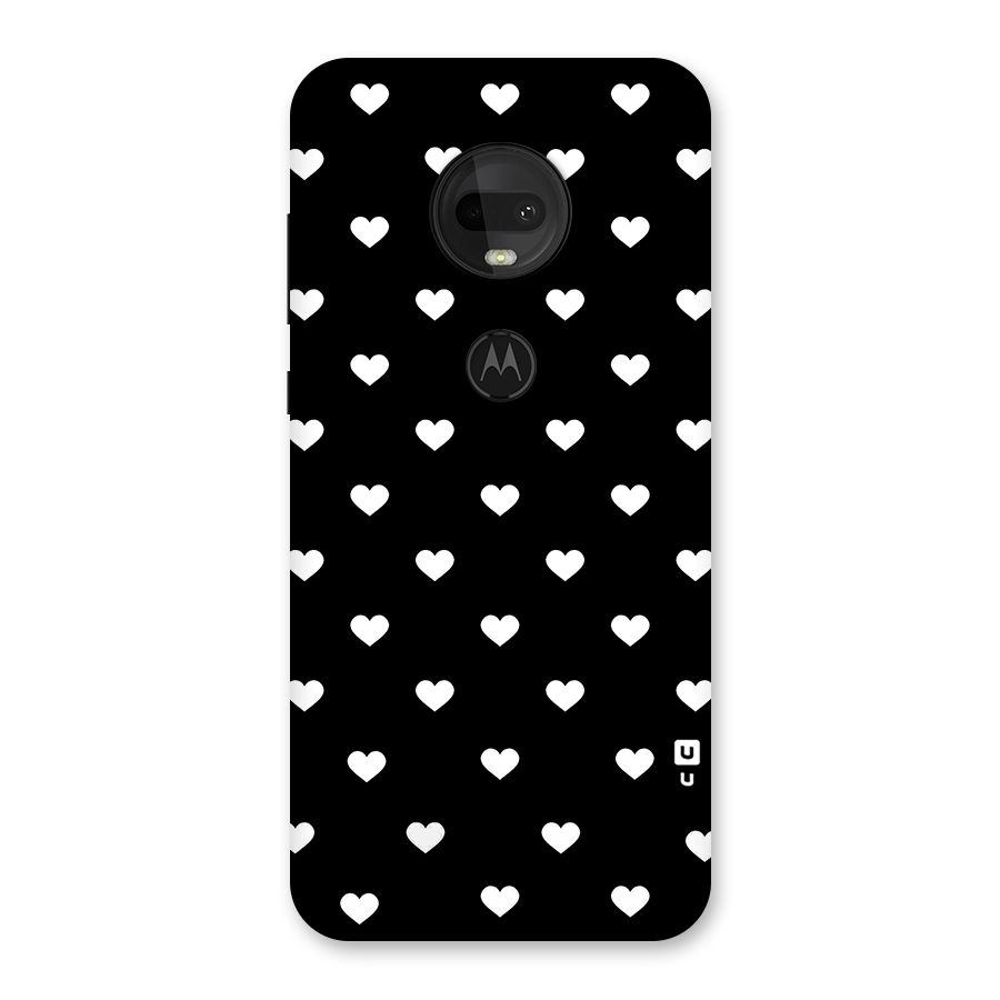 Seamless Hearts Pattern Back Case for Moto G7