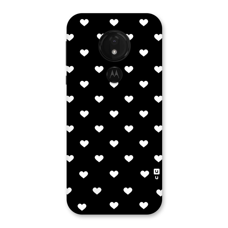 Seamless Hearts Pattern Back Case for Moto G7 Power