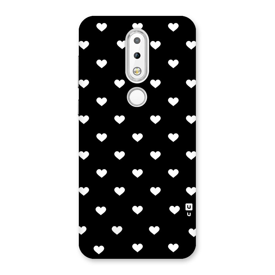 Seamless Hearts Pattern Back Case for Nokia 6.1 Plus