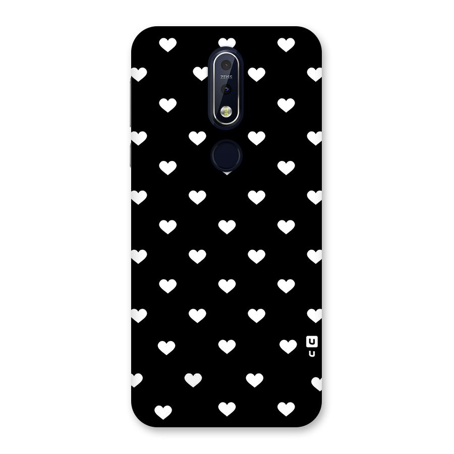 Seamless Hearts Pattern Back Case for Nokia 7.1