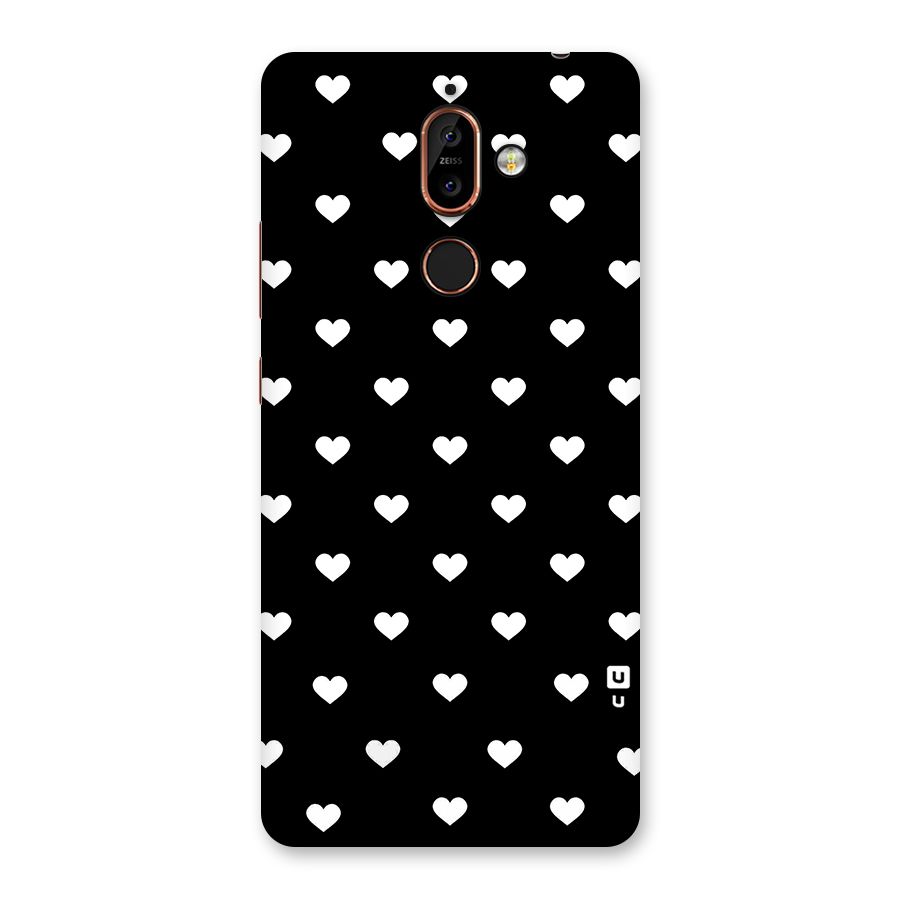 Seamless Hearts Pattern Back Case for Nokia 7 Plus