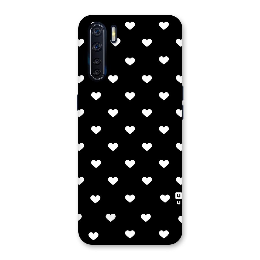 Seamless Hearts Pattern Back Case for Oppo F15