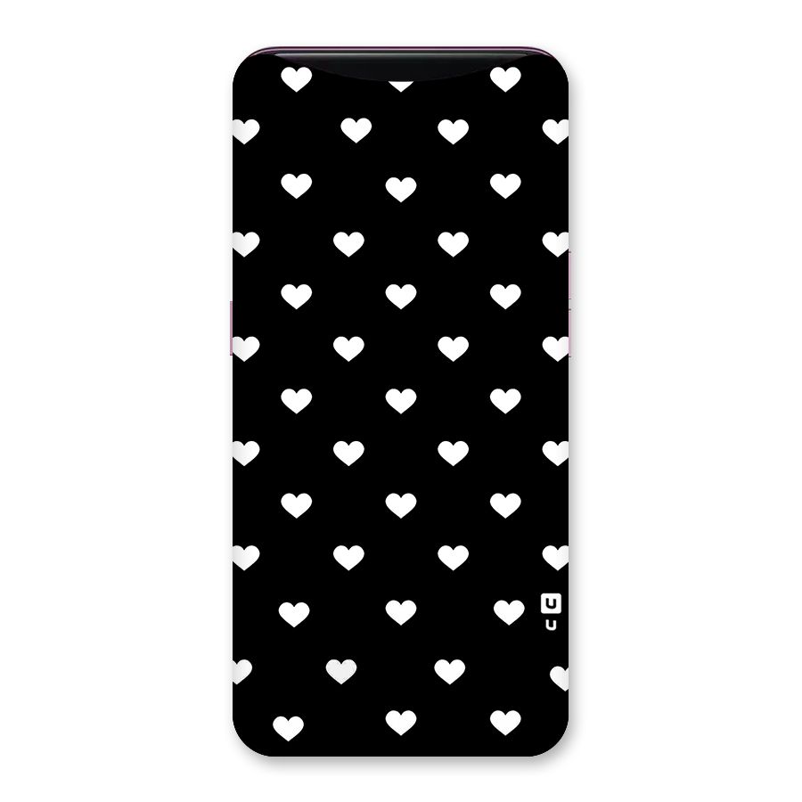 Seamless Hearts Pattern Back Case for Oppo Find X