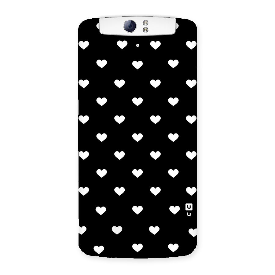 Seamless Hearts Pattern Back Case for Oppo N1
