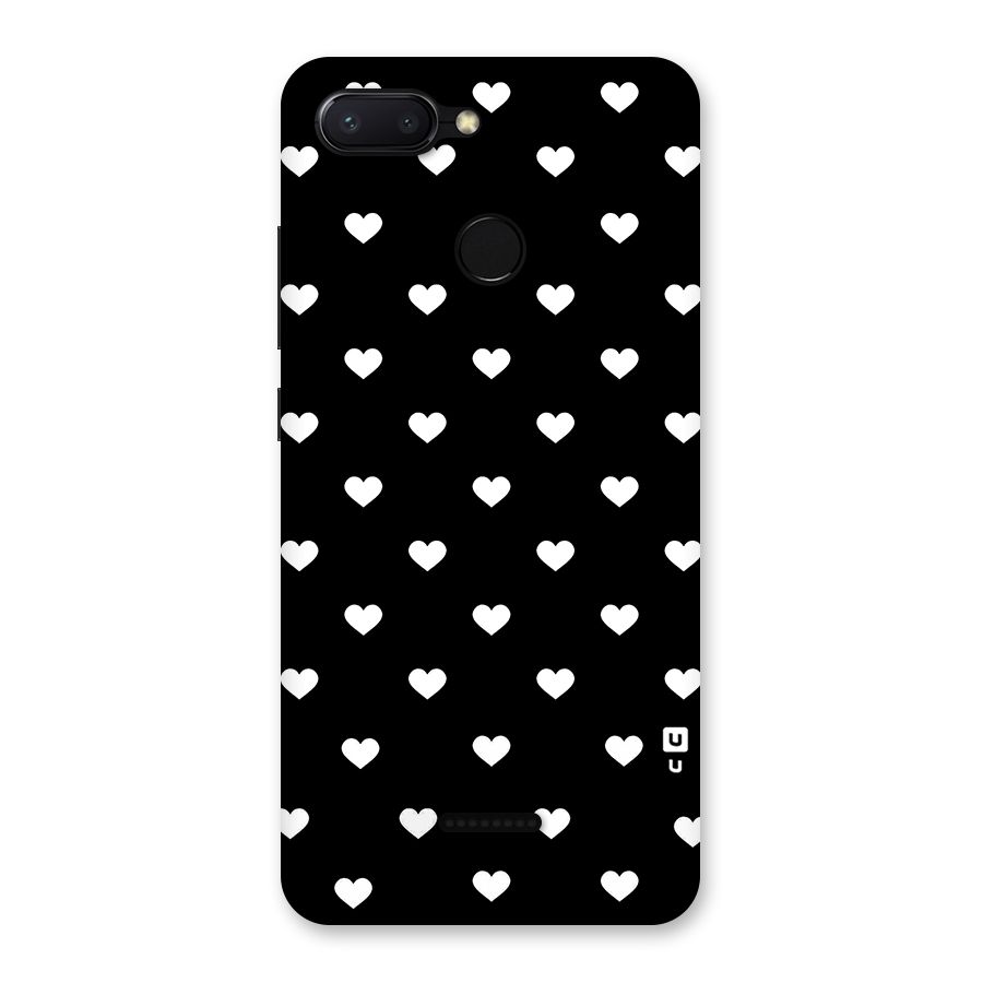 Seamless Hearts Pattern Back Case for Redmi 6