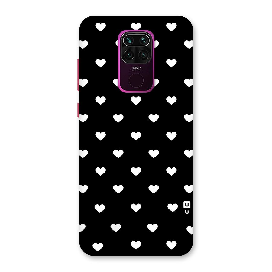 Seamless Hearts Pattern Back Case for Redmi Note 9