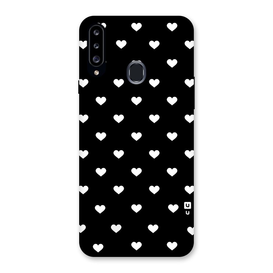 Seamless Hearts Pattern Back Case for Samsung Galaxy A20s