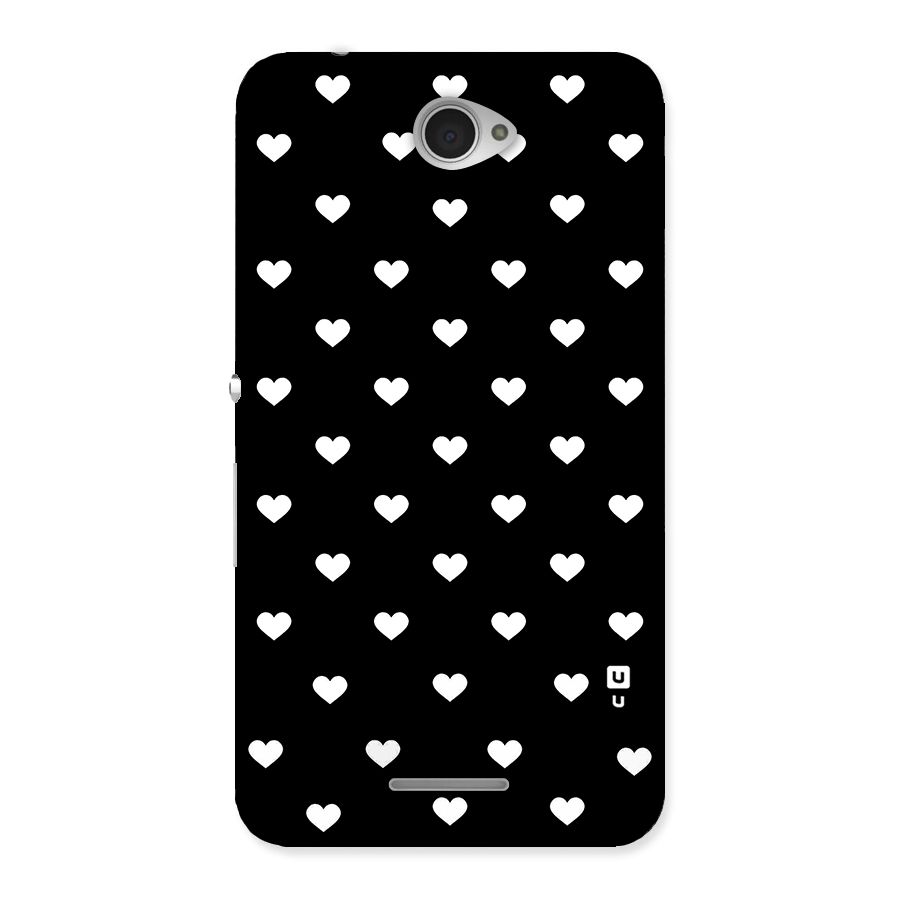 Seamless Hearts Pattern Back Case for Sony Xperia E4