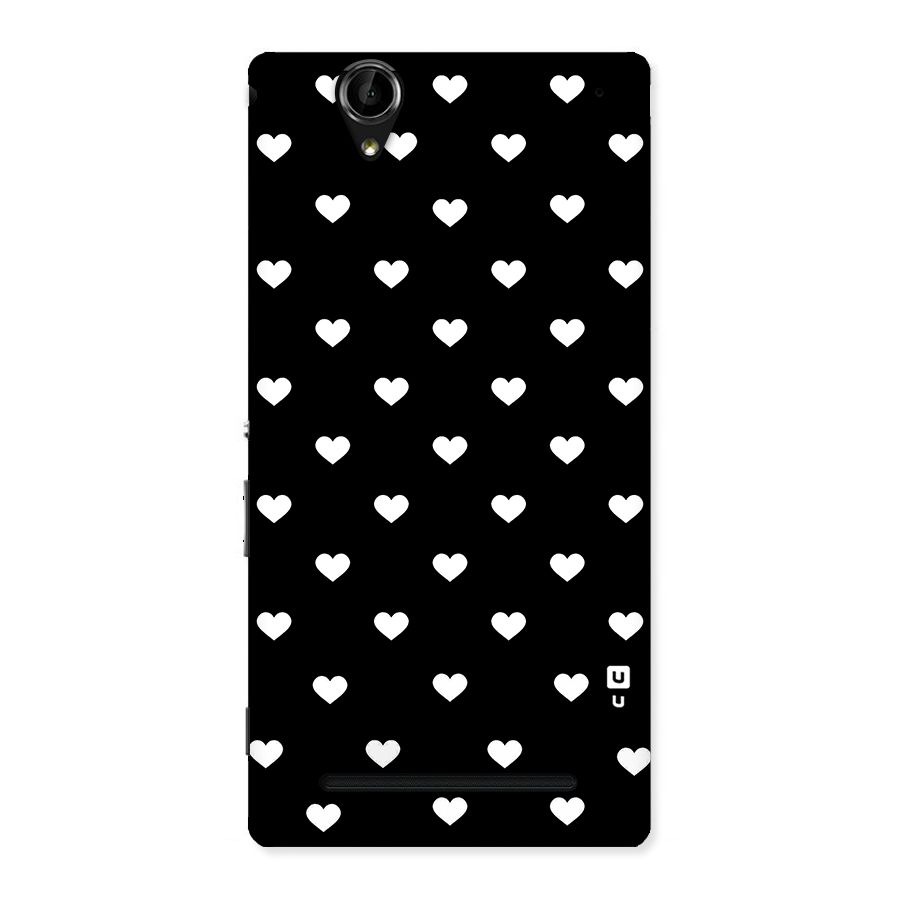 Seamless Hearts Pattern Back Case for Sony Xperia T2