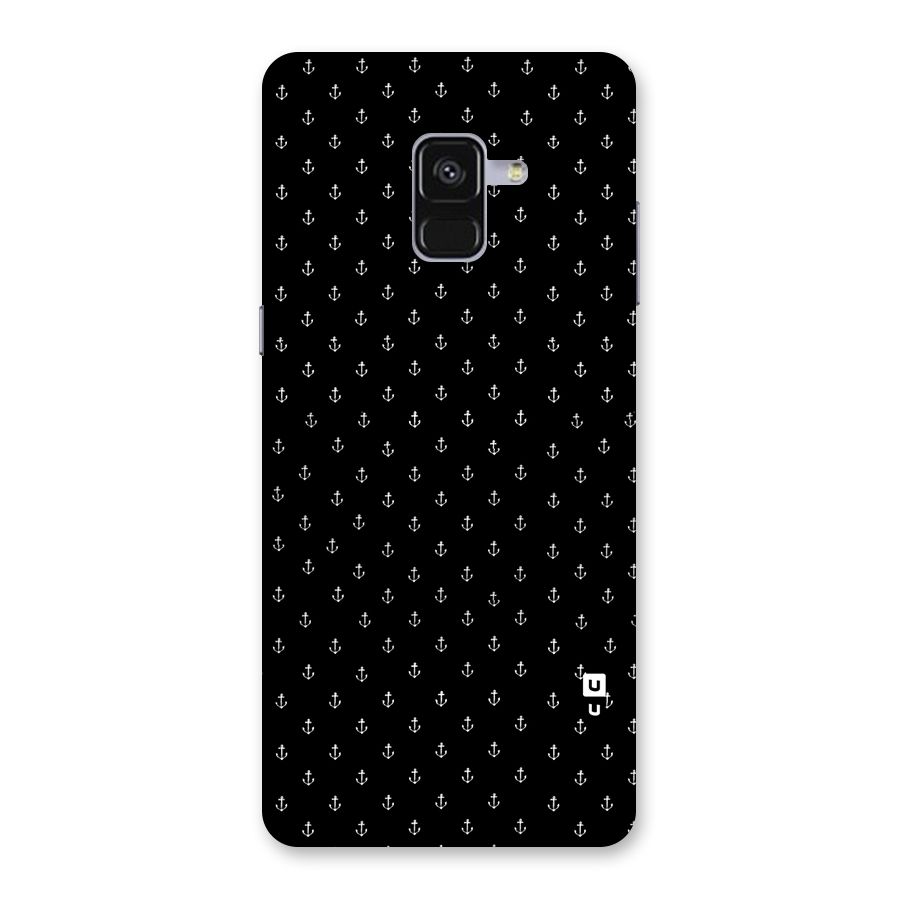 Seamless Small Anchors Pattern Back Case for Galaxy A8 Plus