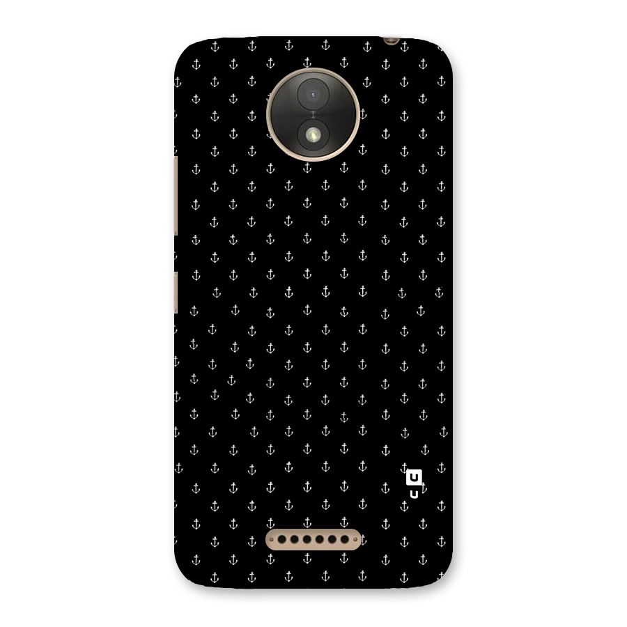 Seamless Small Anchors Pattern Back Case for Moto C Plus