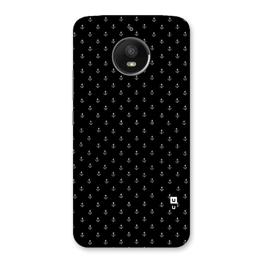Seamless Small Anchors Pattern Back Case for Moto E4 Plus