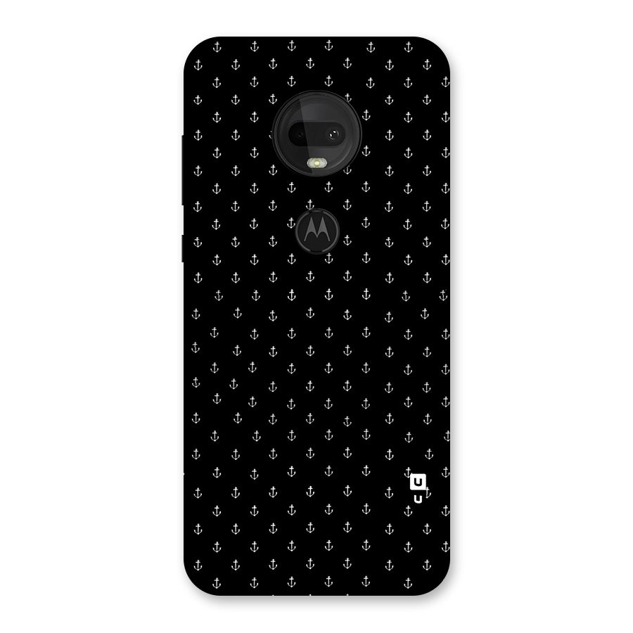 Seamless Small Anchors Pattern Back Case for Moto G7