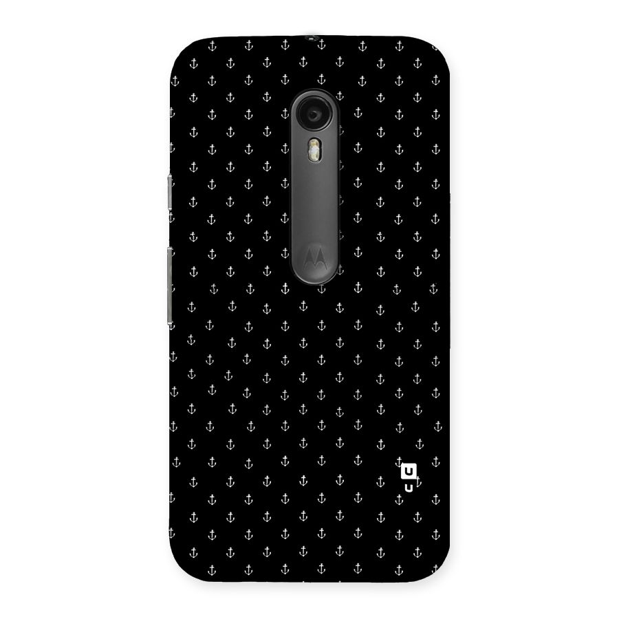 Seamless Small Anchors Pattern Back Case for Moto G Turbo