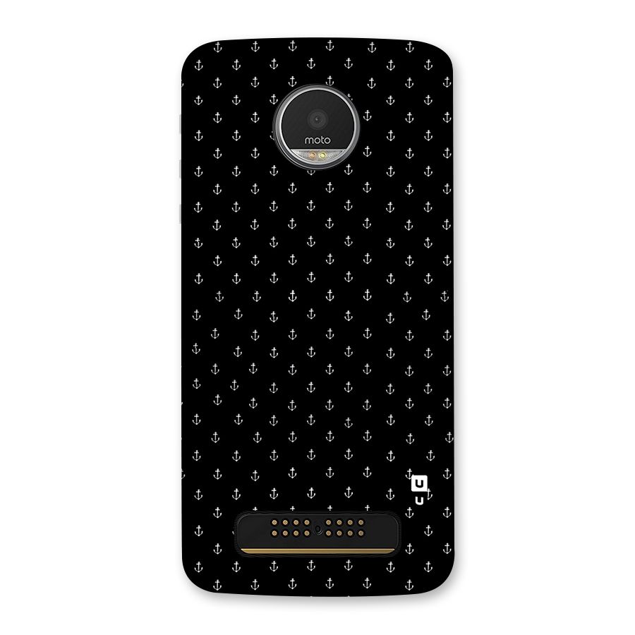Seamless Small Anchors Pattern Back Case for Moto Z Play