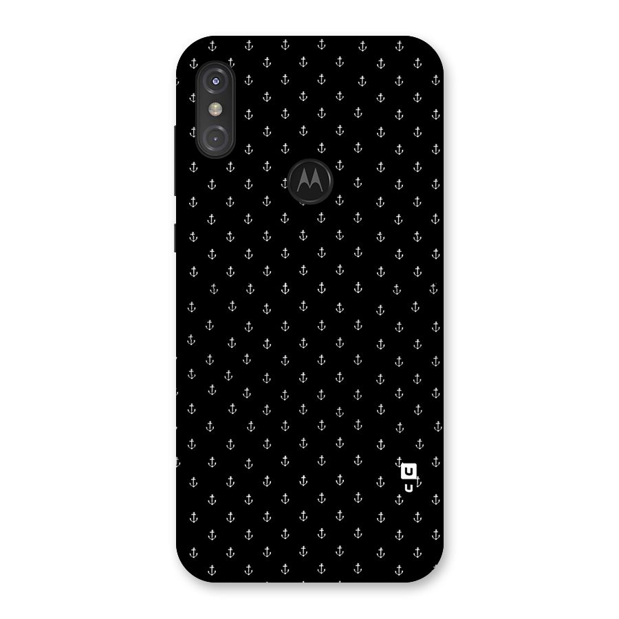 Seamless Small Anchors Pattern Back Case for Motorola One Power