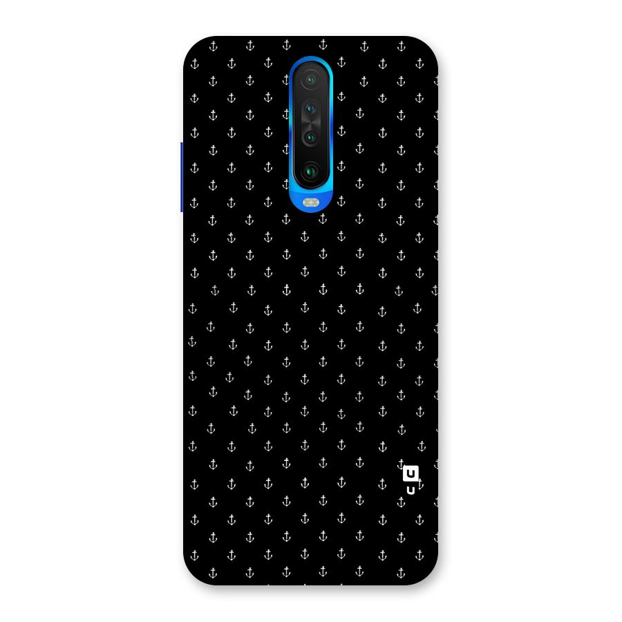 Seamless Small Anchors Pattern Back Case for Poco X2