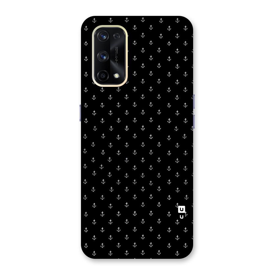 Seamless Small Anchors Pattern Glass Back Case for Realme X7 Pro