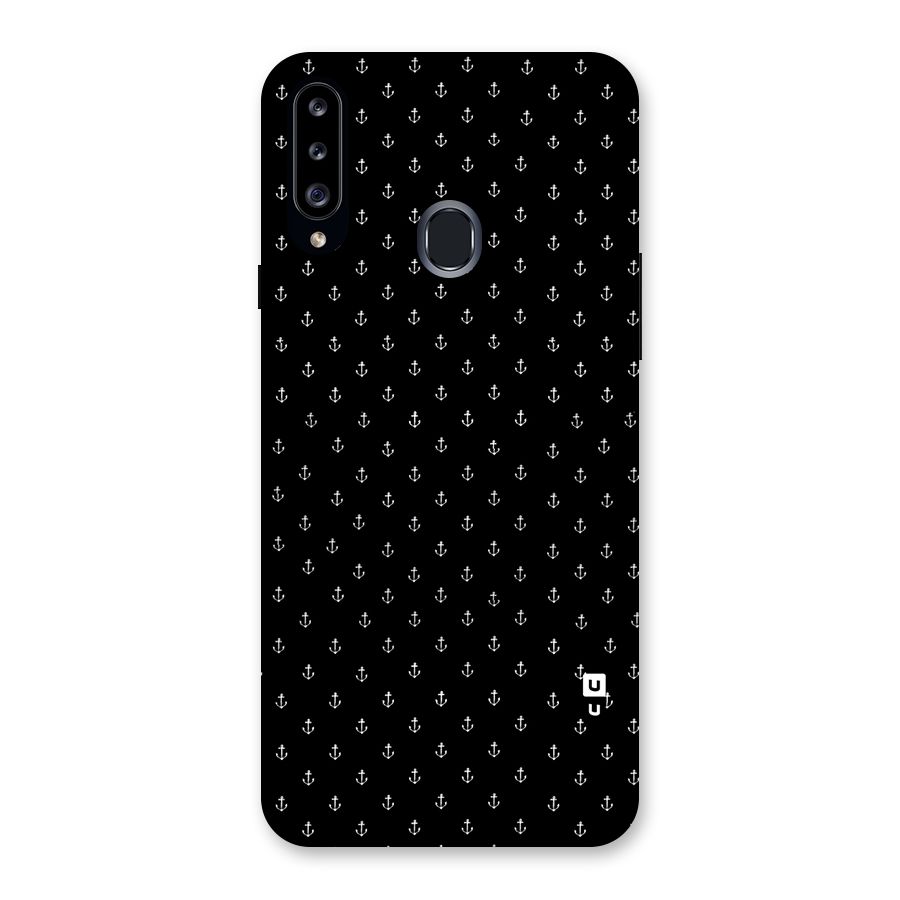 Seamless Small Anchors Pattern Back Case for Samsung Galaxy A20s