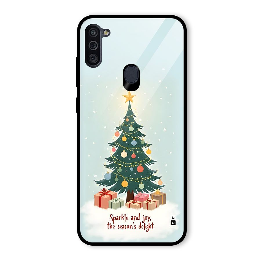 Seasons Delight Glass Back Case for Galaxy M11