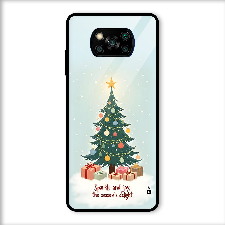 Seasons Delight Glass Back Case for Poco X3