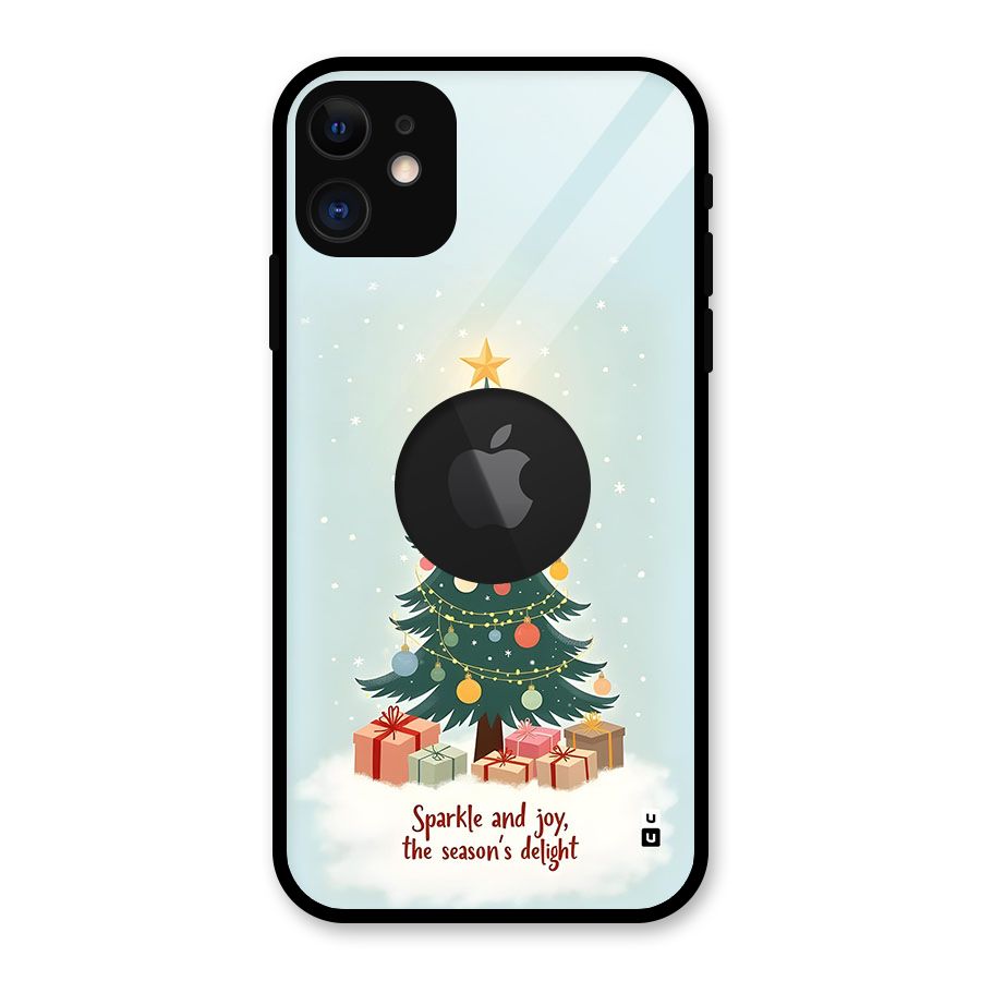 Seasons Delight Glass Back Case for iPhone 11 Logo Cut