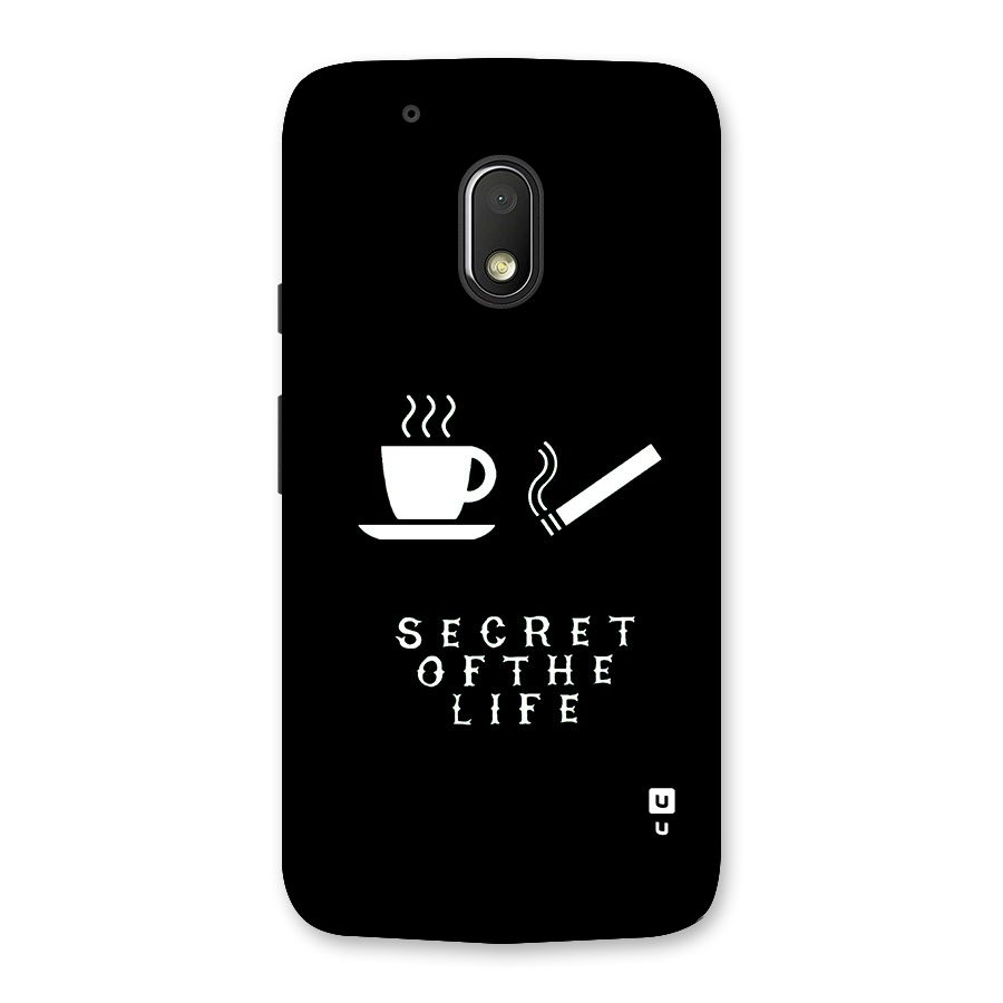 Secrate of Life Back Case for Moto G4 Play