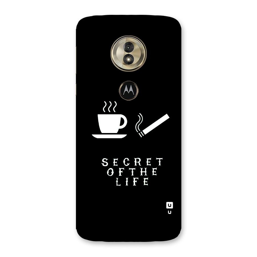Secrate of Life Back Case for Moto G6 Play
