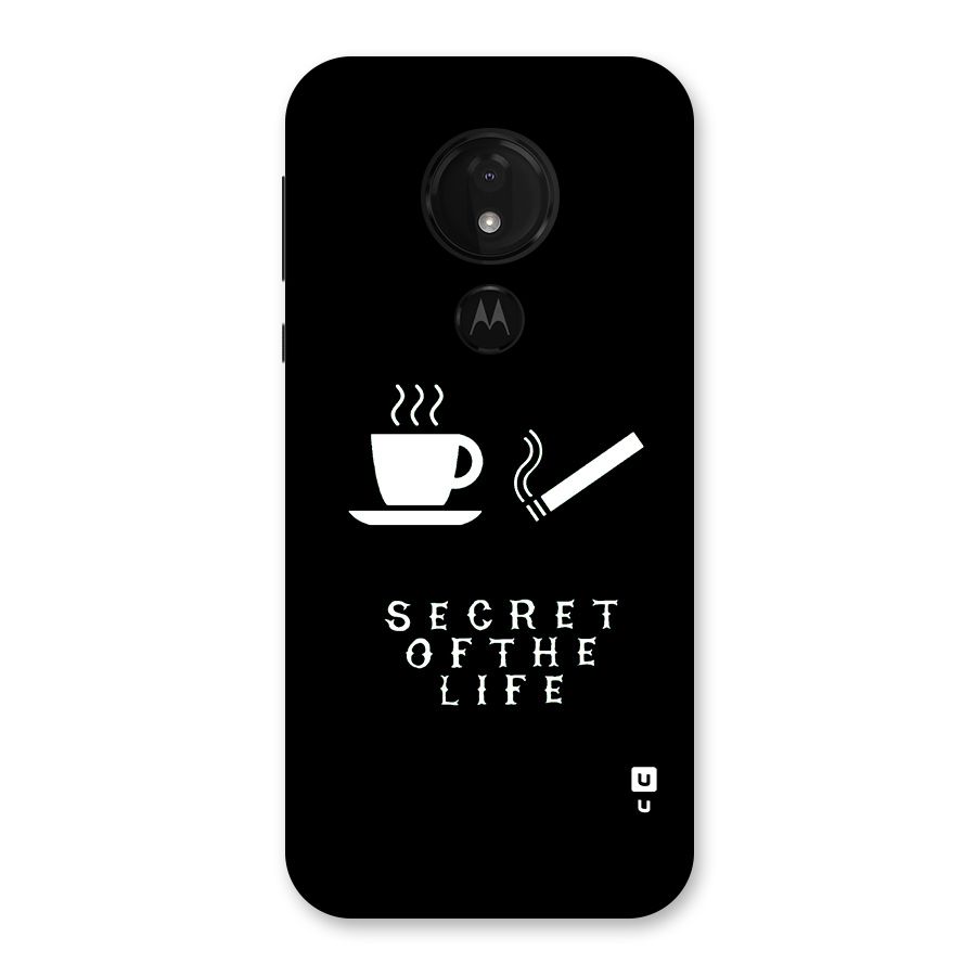 Secrate of Life Back Case for Moto G7 Power