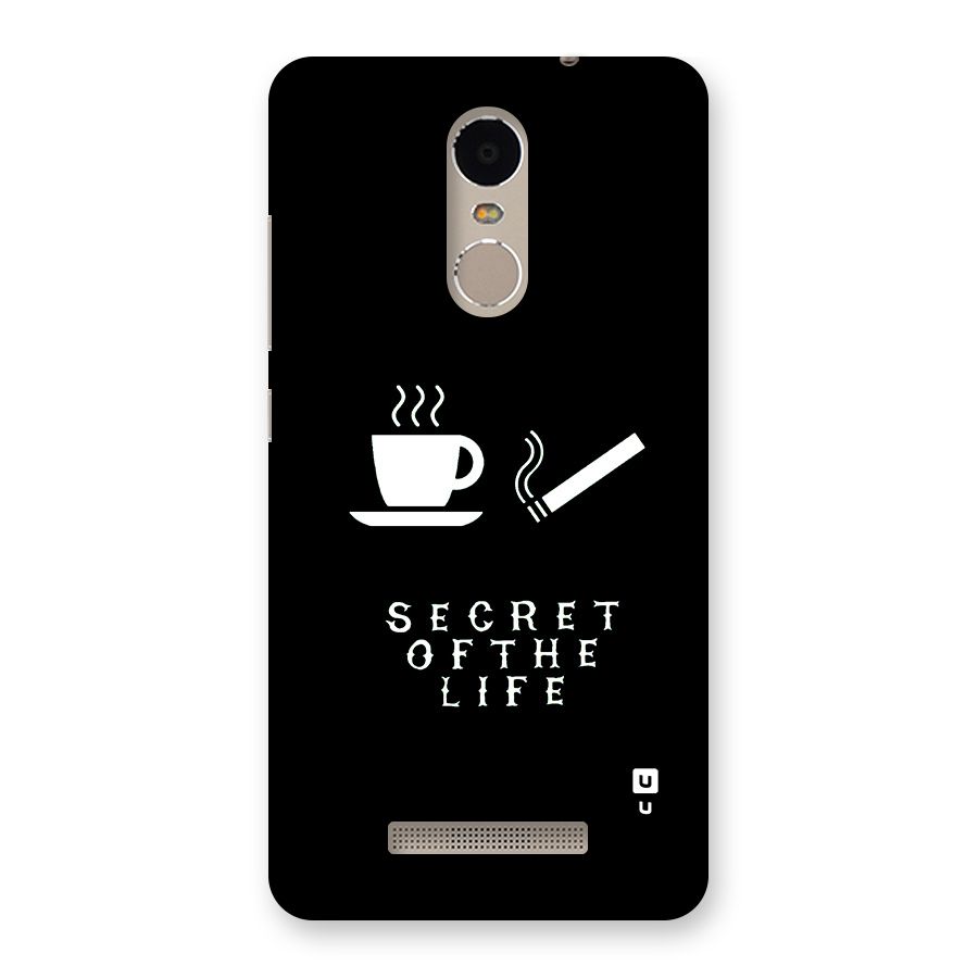 Secrate of Life Back Case for Redmi Note 3