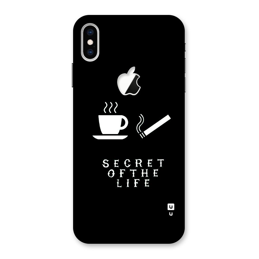Secrate of Life Back Case for iPhone XS Max Apple Cut