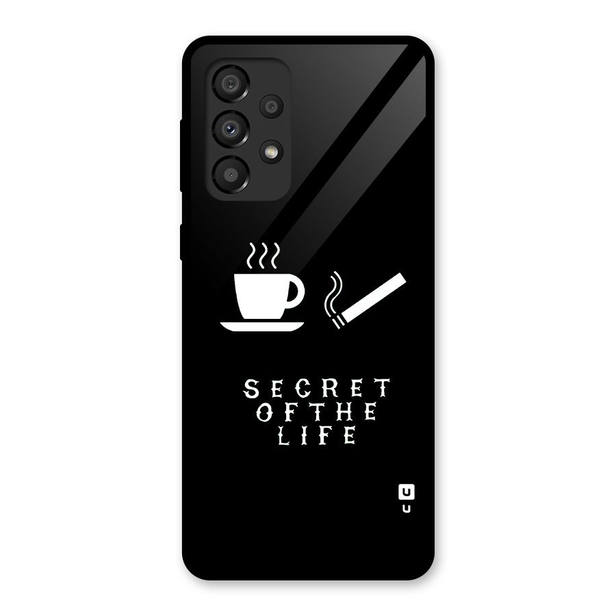 Secrate of Life Glass Back Case for Galaxy A33 5G