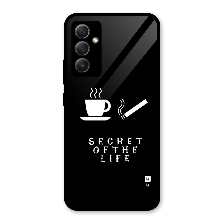 Secrate of Life Glass Back Case for Galaxy A34