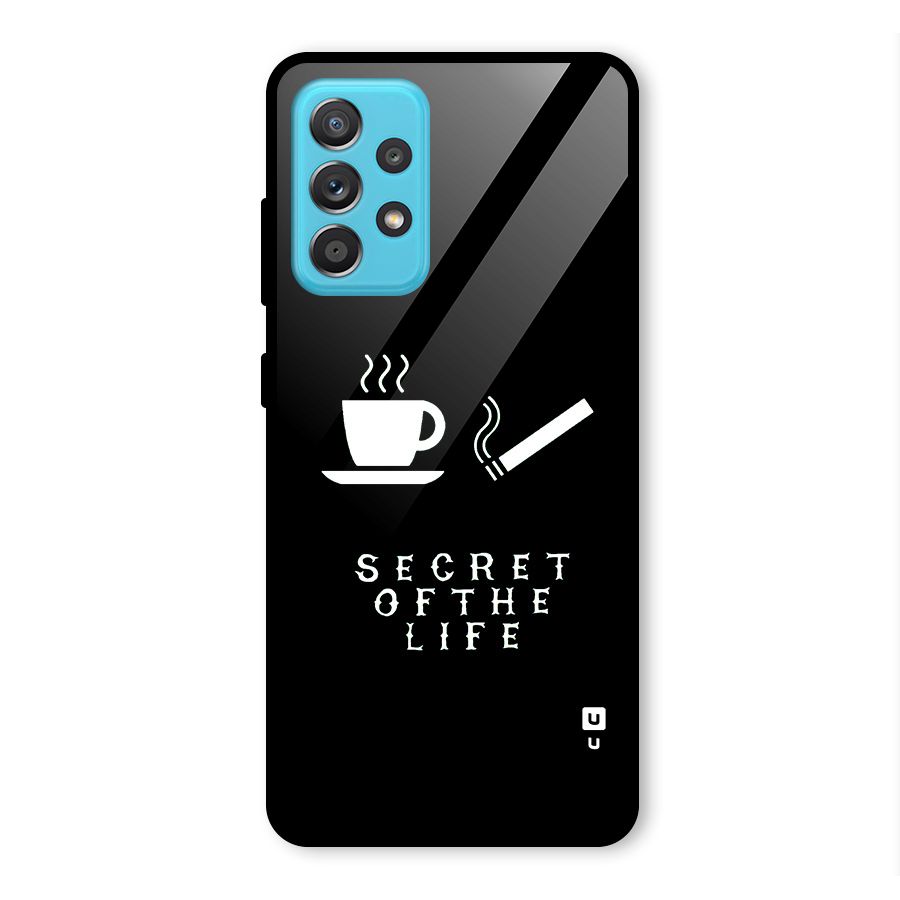 Secrate of Life Glass Back Case for Galaxy A52