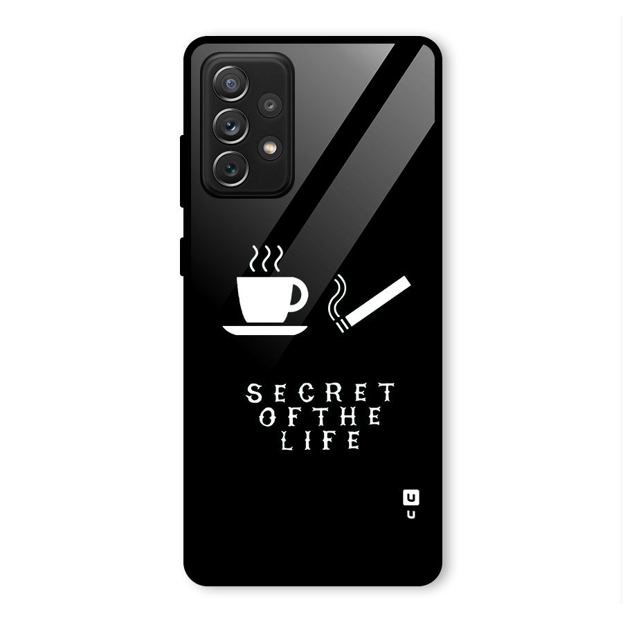Secrate of Life Glass Back Case for Galaxy A72