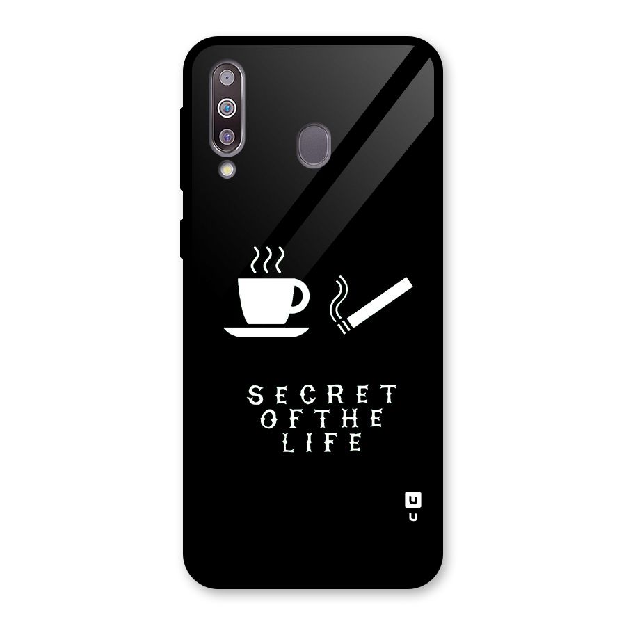 Secrate of Life Glass Back Case for Galaxy M30