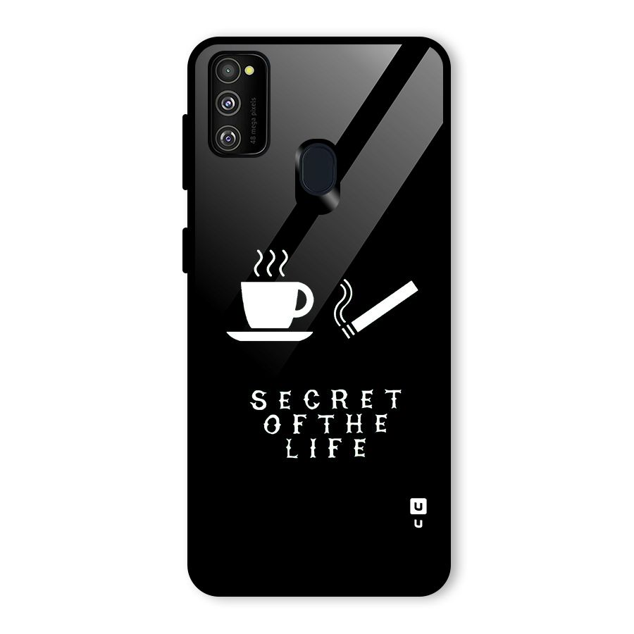Secrate of Life Glass Back Case for Galaxy M30s