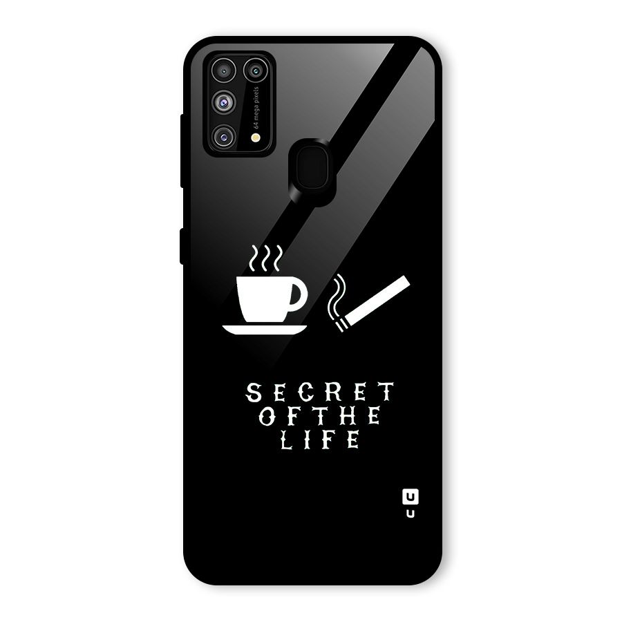 Secrate of Life Glass Back Case for Galaxy M31