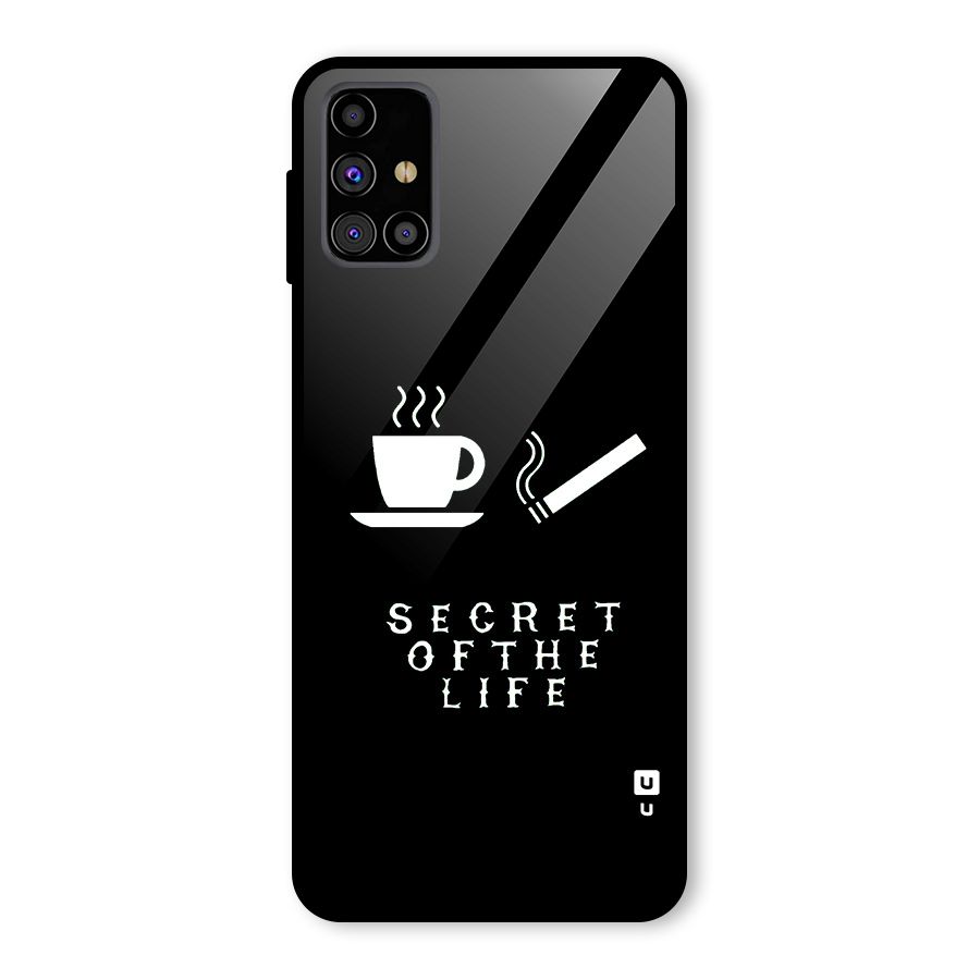 Secrate of Life Glass Back Case for Galaxy M31s