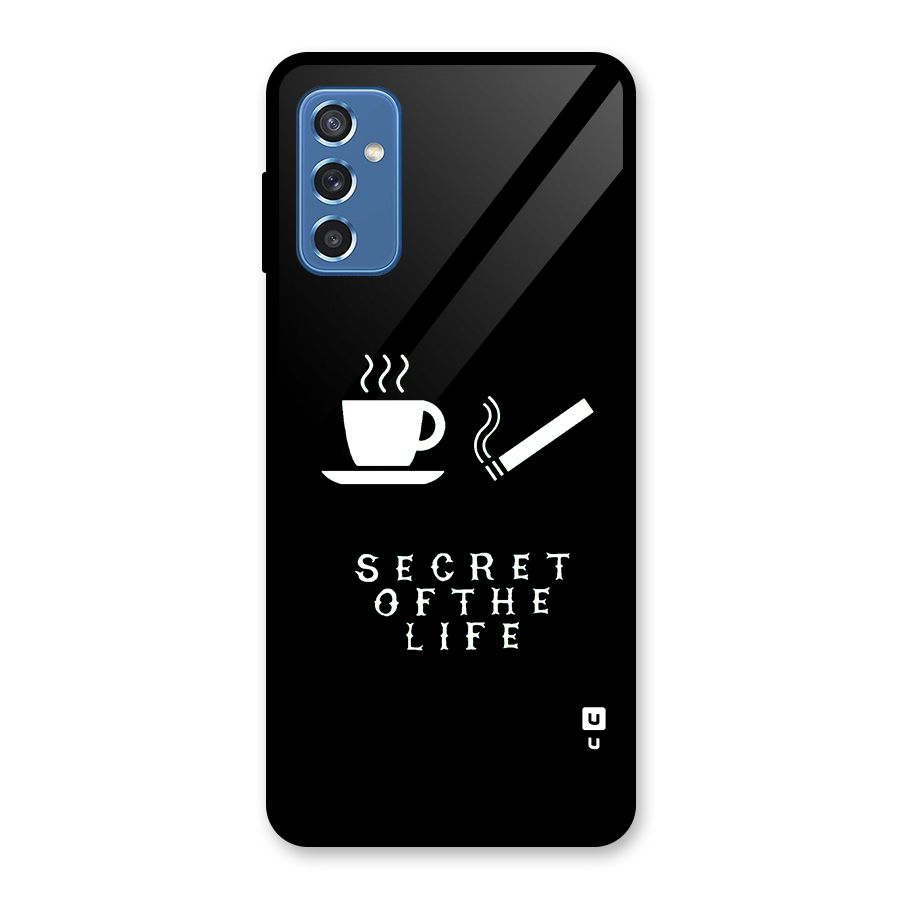 Secrate of Life Glass Back Case for Galaxy M52 5G