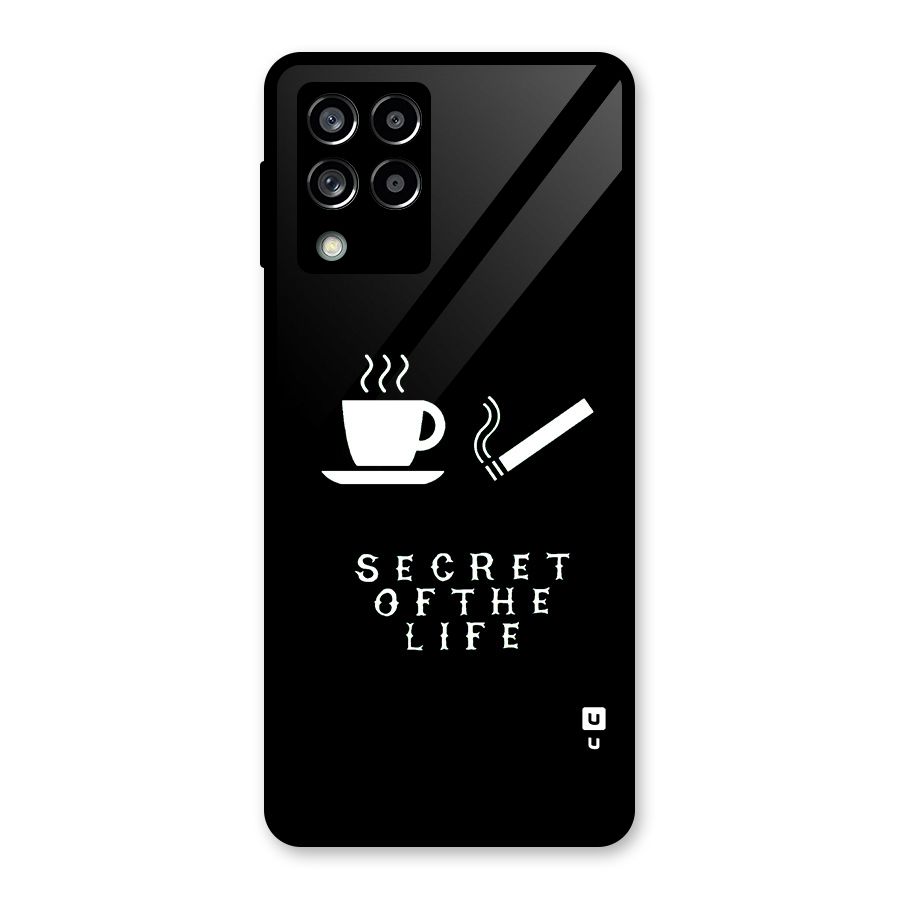 Secrate of Life Glass Back Case for Galaxy M53 5G