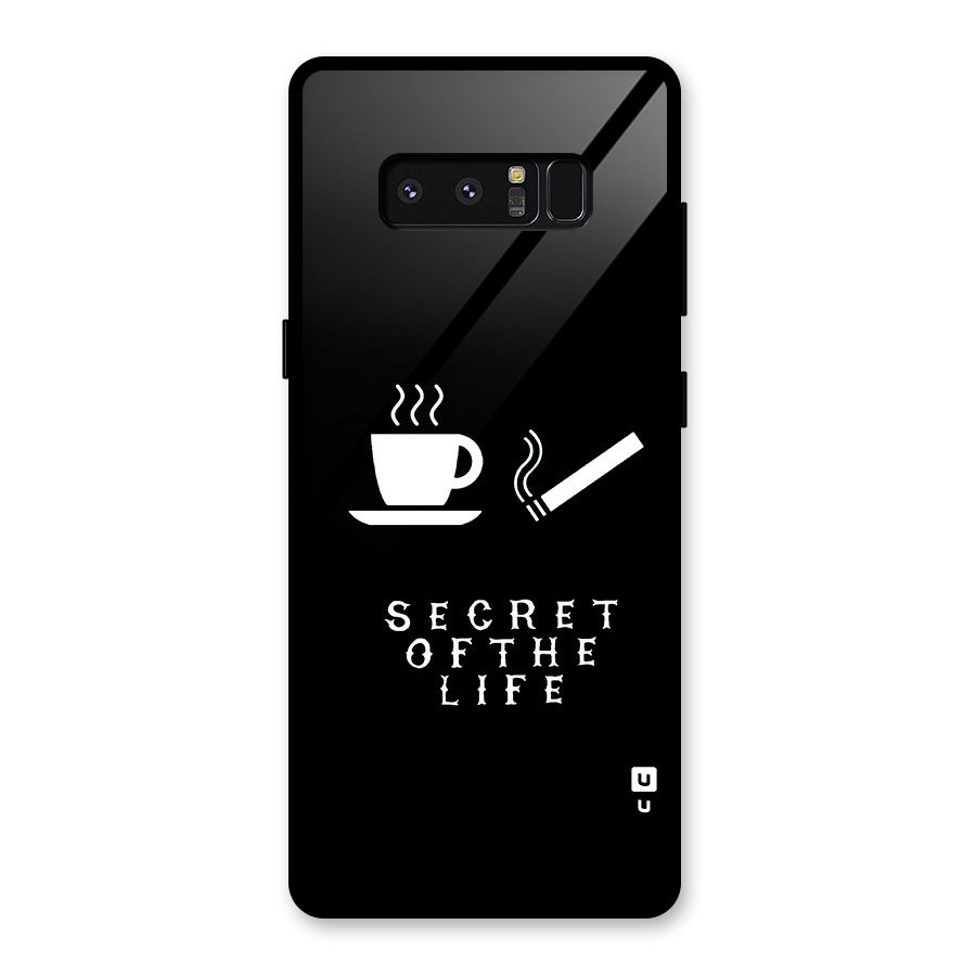 Secrate of Life Glass Back Case for Galaxy Note 8