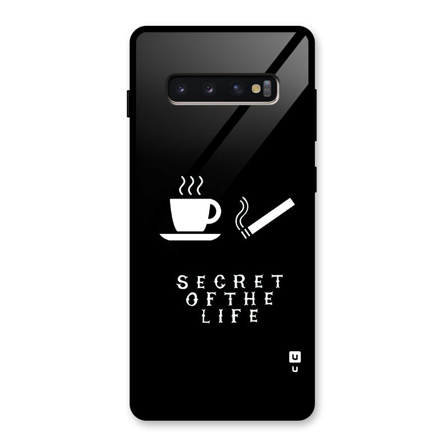 Secrate of Life Glass Back Case for Galaxy S10 Plus