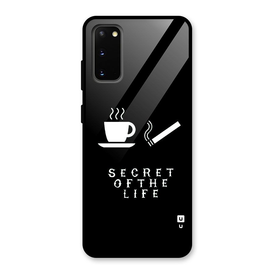 Secrate of Life Glass Back Case for Galaxy S20
